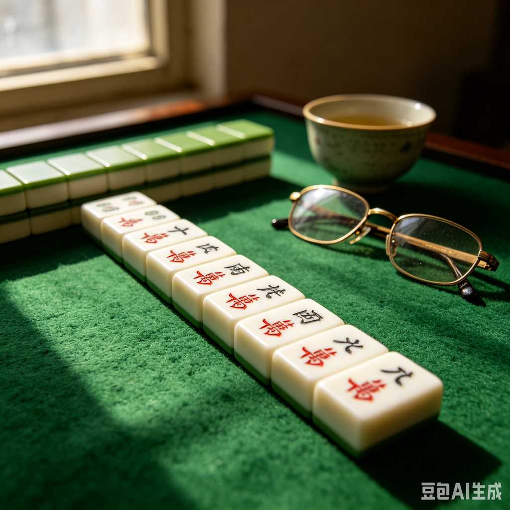 engraved texture mahjong tiles